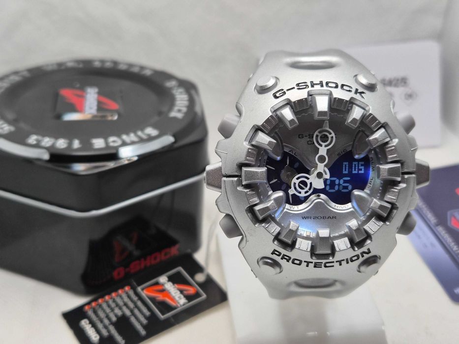Ceas Sport Casio g shock GA-V01-8AER argintiu, Nou,Garantie 2 ani