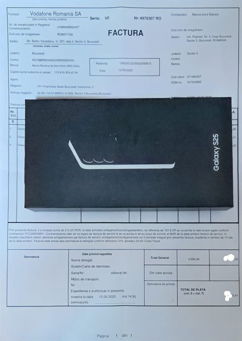 Samsung Galaxy S25, Dual SIM, 12GB RAM, 128GB, 5G, Navy Garantie 2 ani