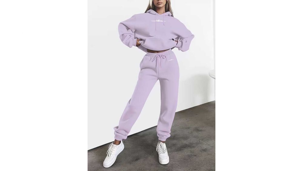 Hanorac și Pantaloni pentru Femei cu Imprimatură Literar