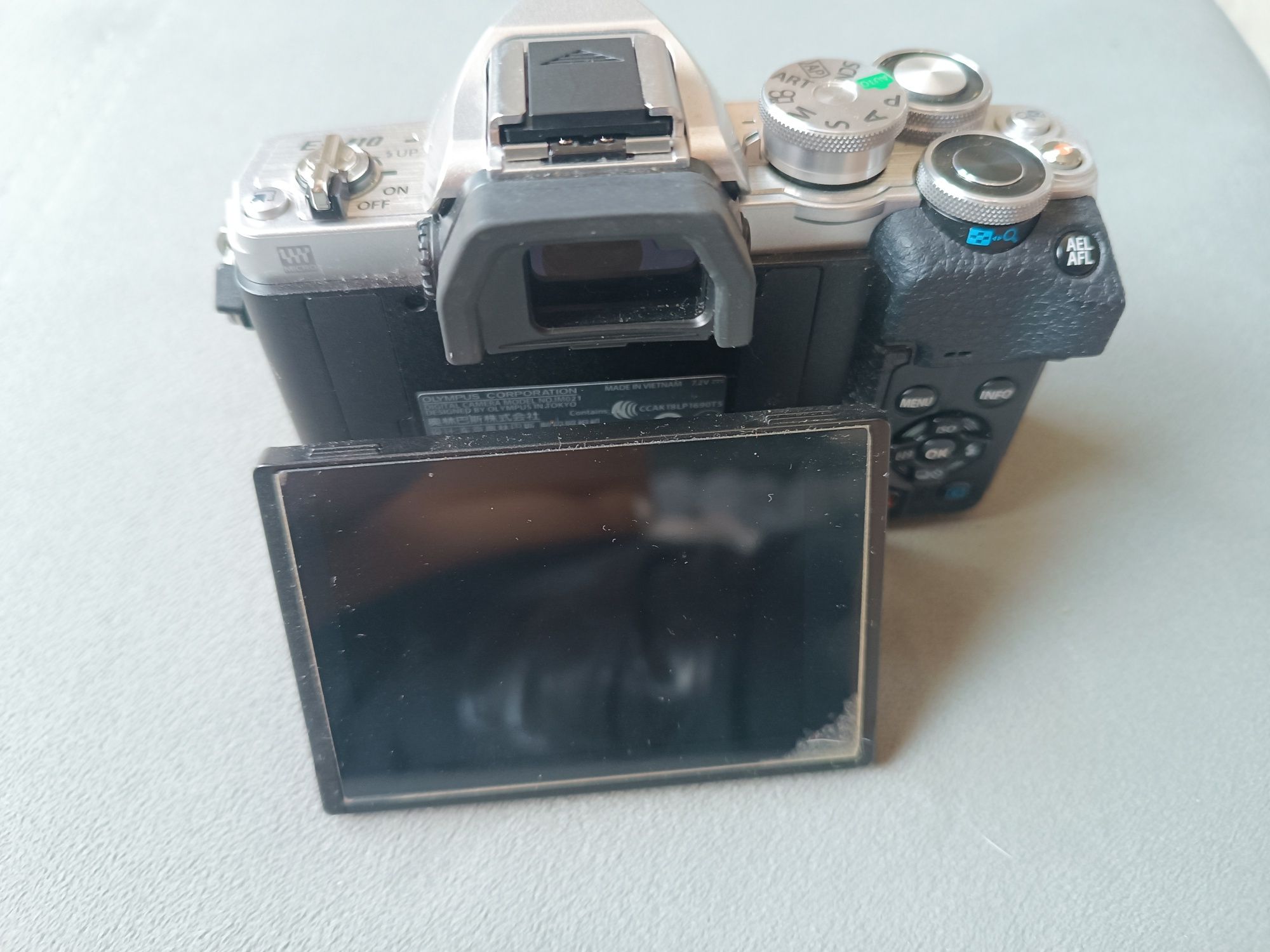 Aparat foto Mirrorless Olympus E-M10 Mark IV Silver + Obiectiv