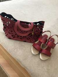 Чанта и сандали - като нови