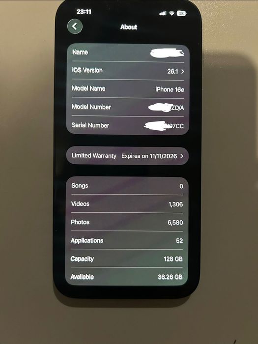 Iphone 16e 128 GB Nou