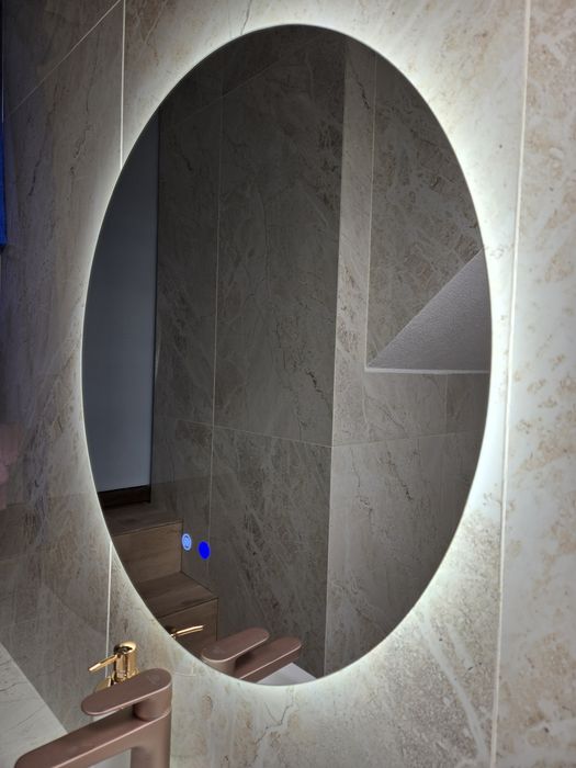 Огледало за Баня с лед осветление и погрев 70,80см!