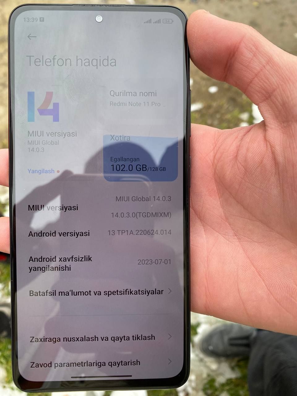 Redmi not 11 pro