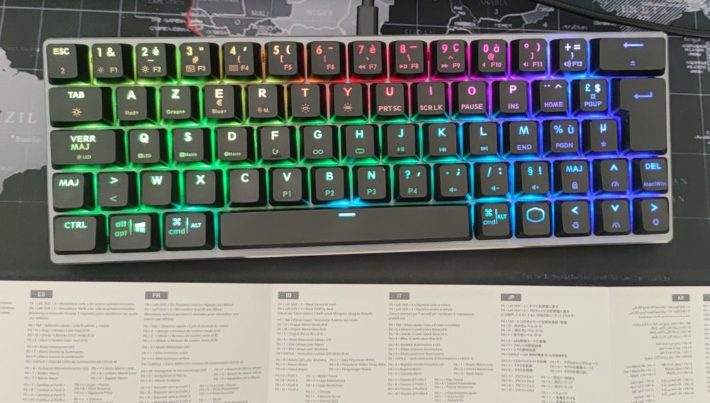 Tastatura Gaming Cooler Master SK620 franceza