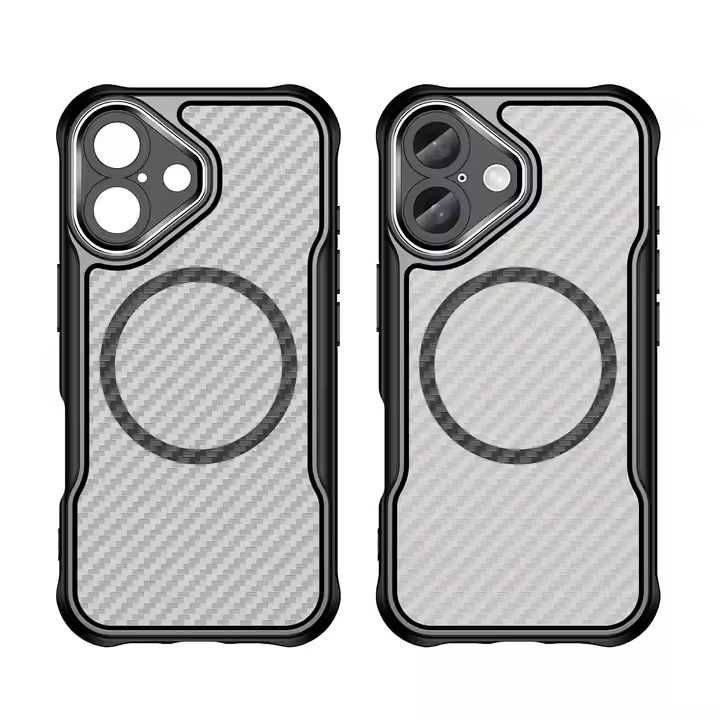 Husa iPhone 16 cu insertii carbon