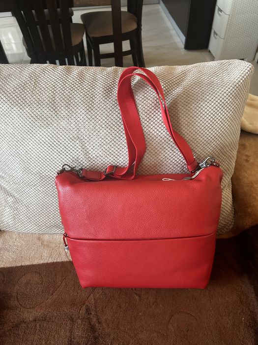 Дамска чанта естествена кожа, Mandarina Duck, оригинална