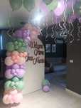 Arcada baloane majorat/zi de nastere/aniversare/botez/gender reveal