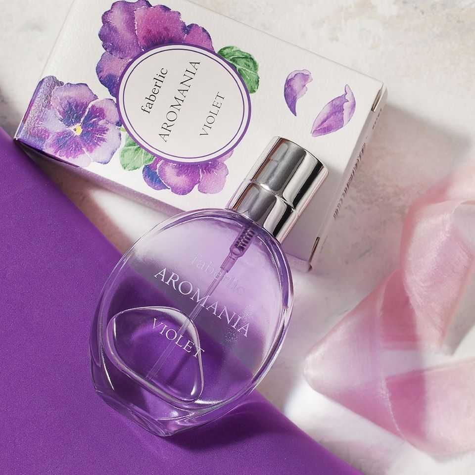 Apa de toaleta pentru femei Aromania Violet, 50ml