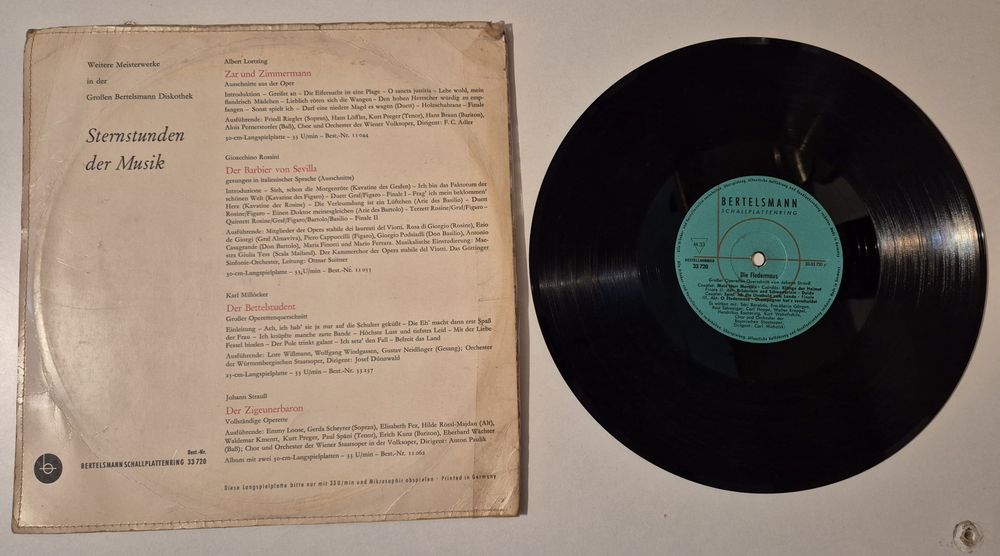 Disc vinil Johann Strauss+Blitz Senz
