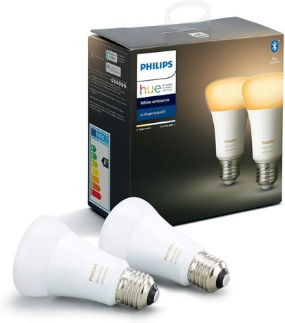 Philips Hue Ambiance Smart LED Крушка 2бр. Е27 с Bluetooth 8,5W=60W