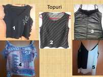 Topuri diverse materiale. Marimi S-L