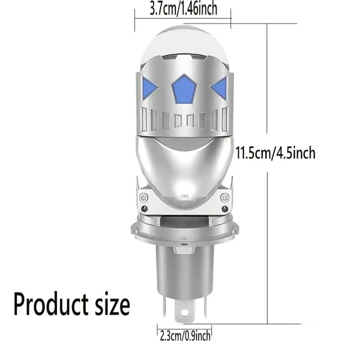 Bi led лампы Н4. H19 с линзами