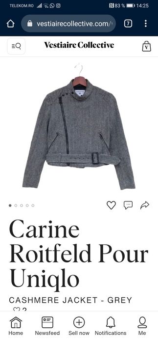 Jachetă cashmer carine roitfeld
