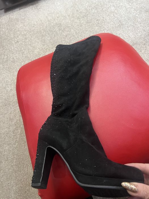 Сапоги чулки весна со стразами