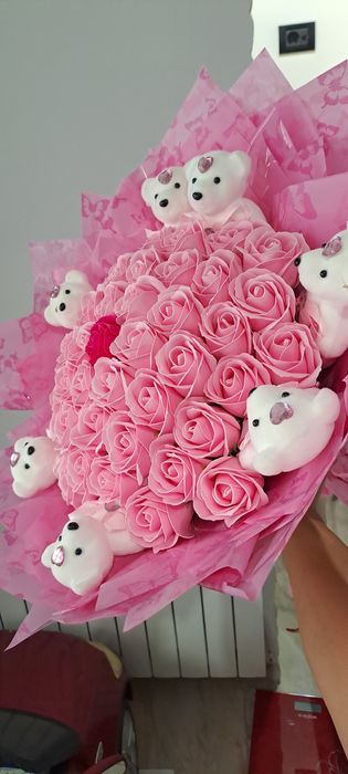 Buchet din flori de săpun