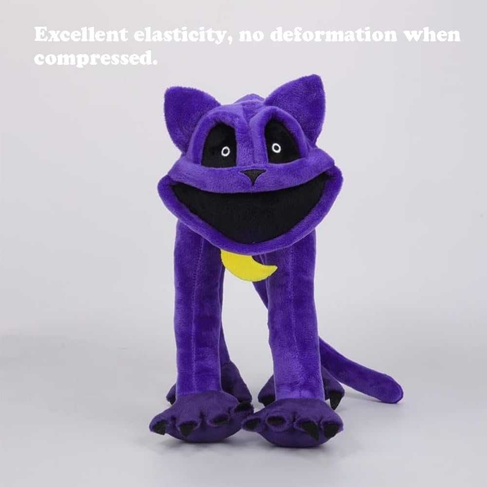 Плюшена играчка 40cm Smiling Critters Cat Nap Лилава котка CatNap DogD