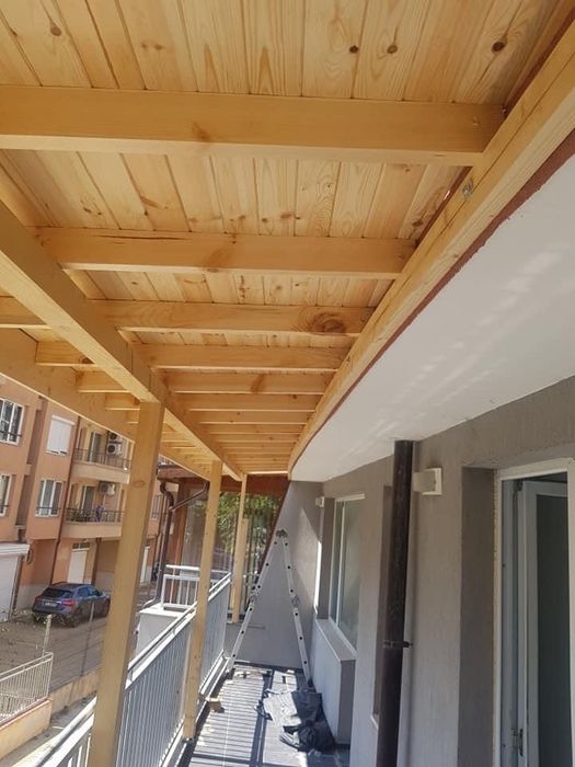 Дървена ламперия за беседки,механи,навеси