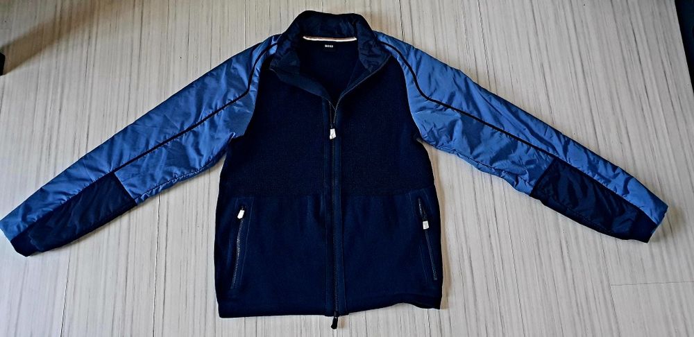 Hugo Boss Panoramico Zip Up Knit  Jacket M НОВО ОРИГИНАЛ Мъжко  Яке