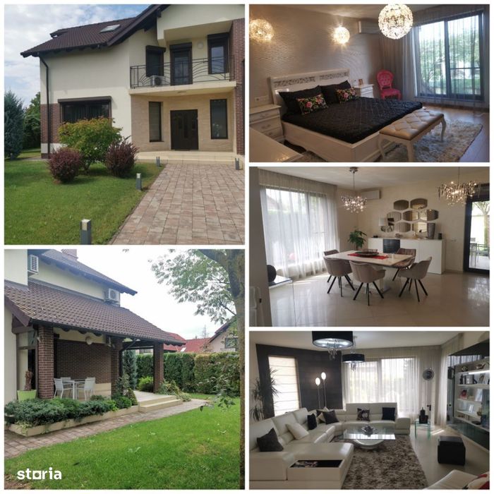 vila P+E+M, STEFANESTI, teren 749mp, finisaje superioare, mobilata!