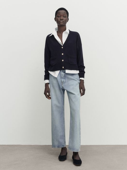 Cardigan Massimo Dutti, bleumarin