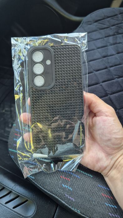 Чехол на S24 искуственнвая кожа