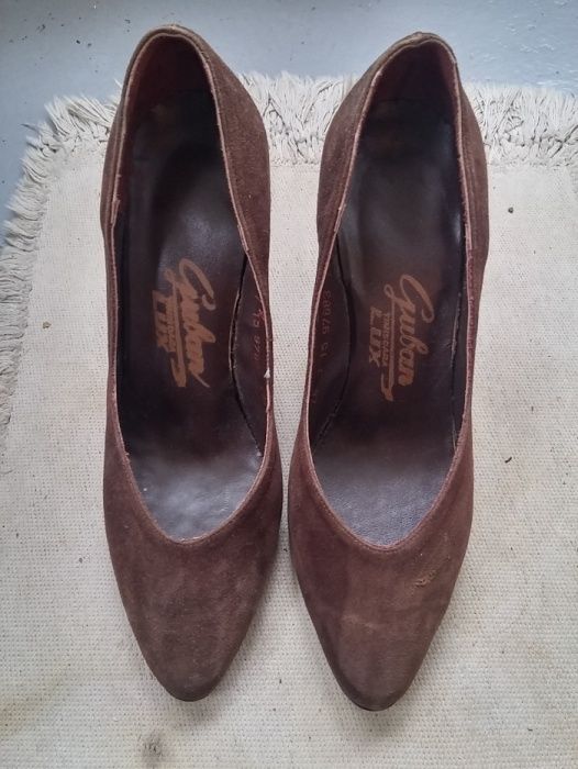 Pantofi Guban antilopa maron