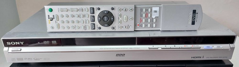 Sony RDR HX 750 muzica rec film muzica