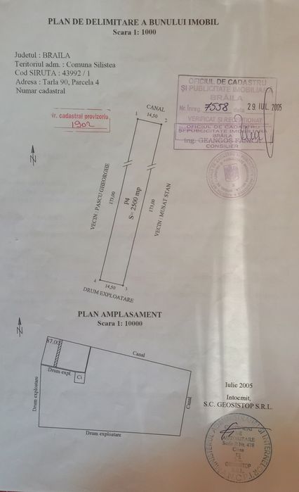 Teren de vanzare Martacesti Braila