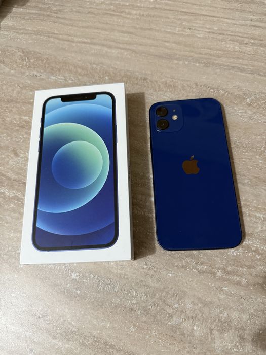 Iphone 12 full box, blue, neverlocked