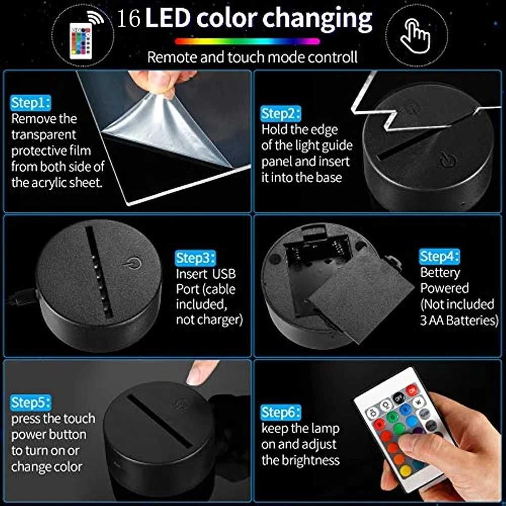 Lampa led 3D, Jucarii, lumina de veghe, veioza, Stitch & Angel, cadou