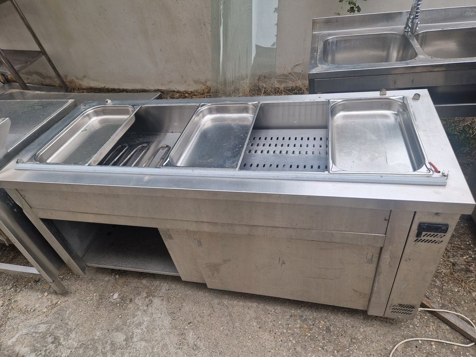 Masa inox,.spalator inox, cu sau fara dulap