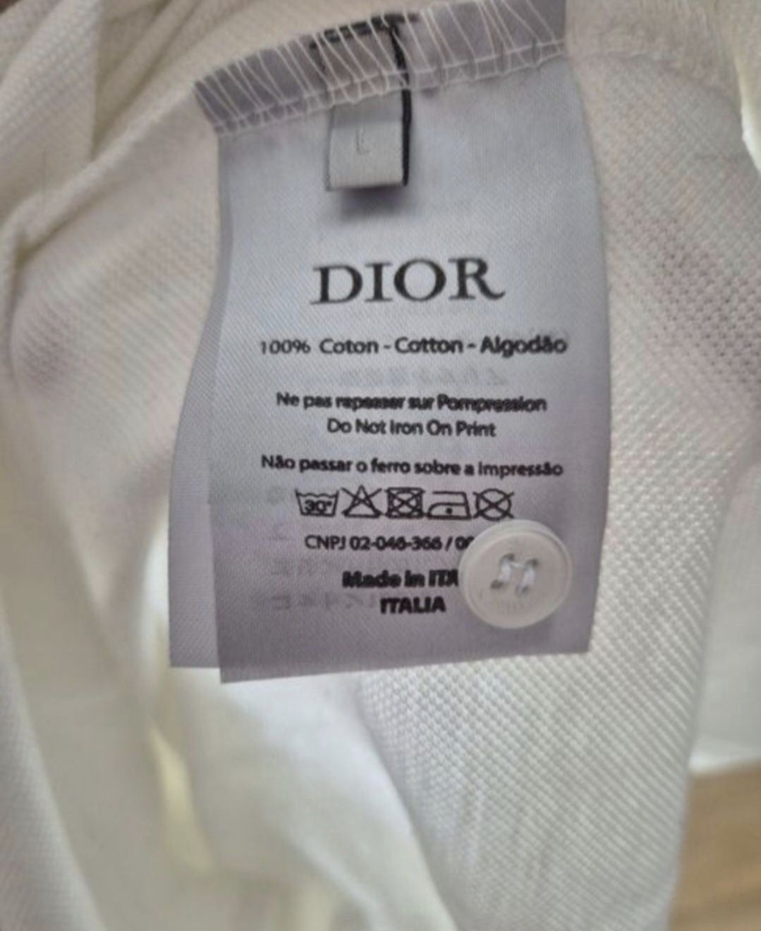 Топ цена! Оригинална мъжка тениска Dior - Размер Л
