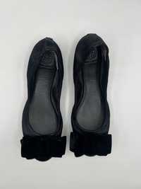 Tory Burch сатенени балерина обувки