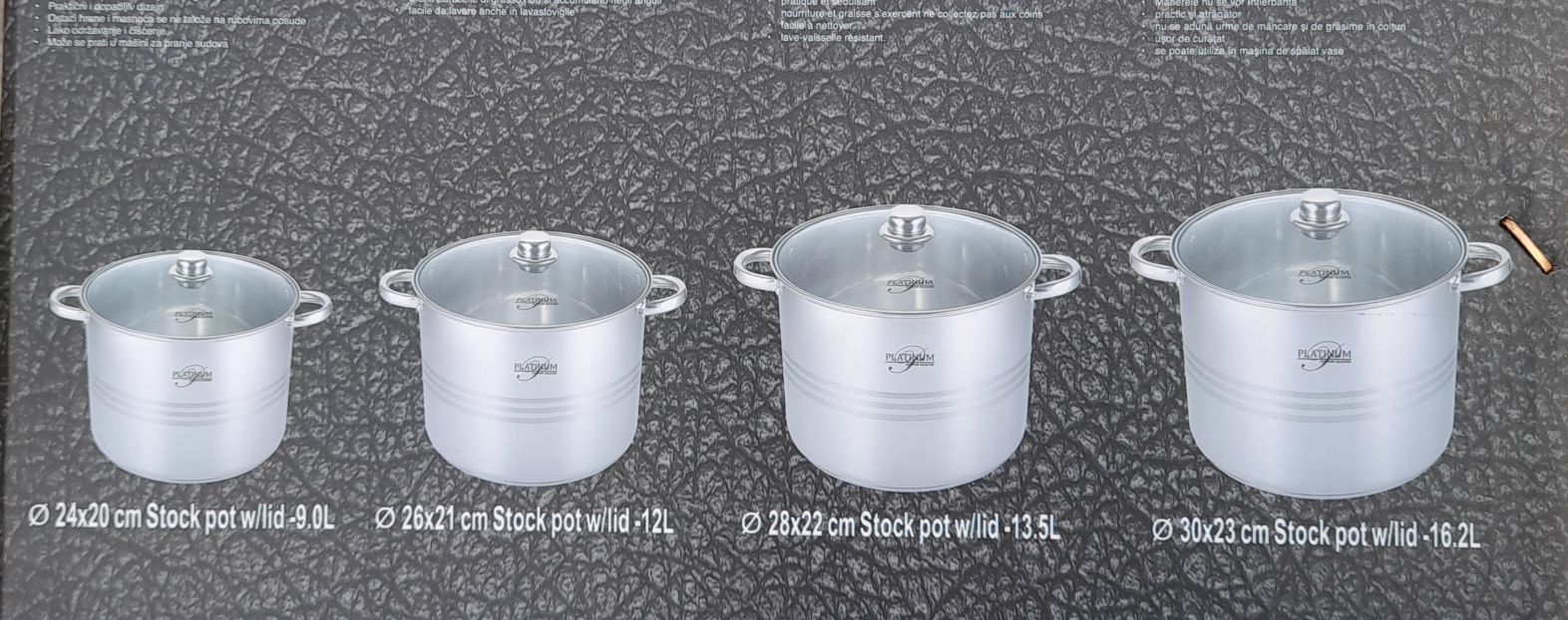 Set oale inox 18/ 10 Platinum