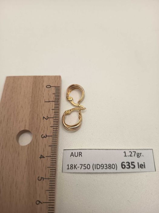 Cercei aur 18 Karate (1.27 grame) ID9380