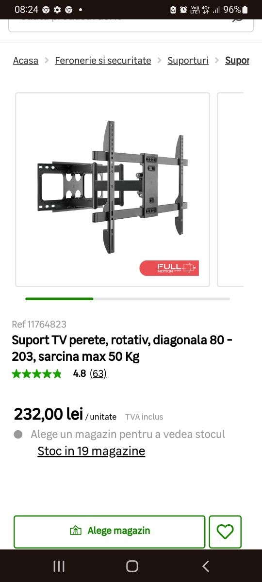 Suport tv 80-203cm