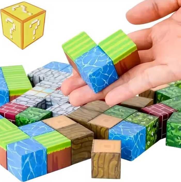 Minecraft магнитни блокчета, Minecraft конструктор 50/100бр.