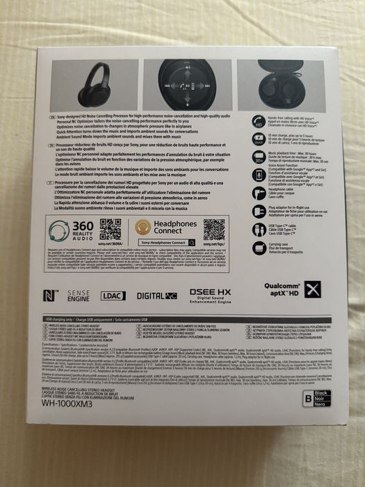 Слушалки Sony WH-1000XM3 Wireless Noise-Cancelling - Цял комплект