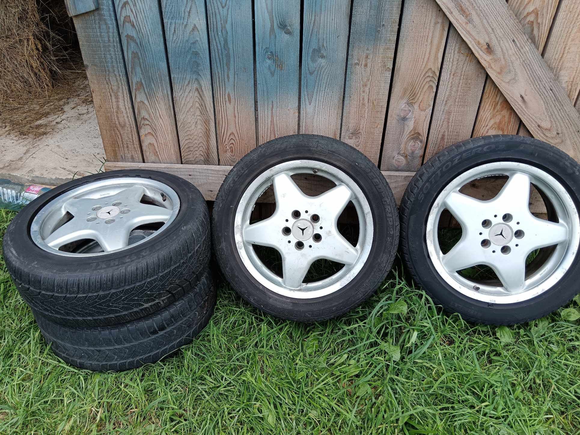 Jante aliaj  Mercedes cu anvelope de iarna Pirelli