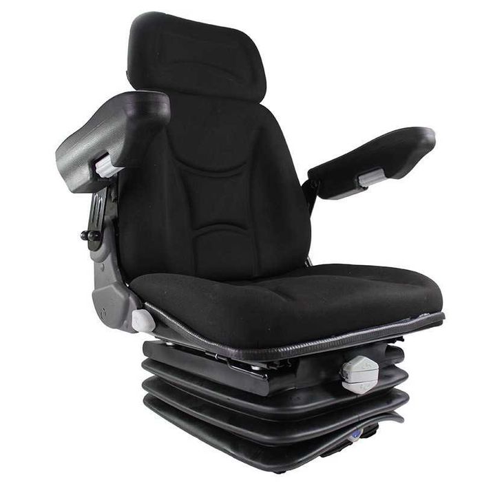Scaun tractor cu suspensie mecanica, suprafata textila rezistenta