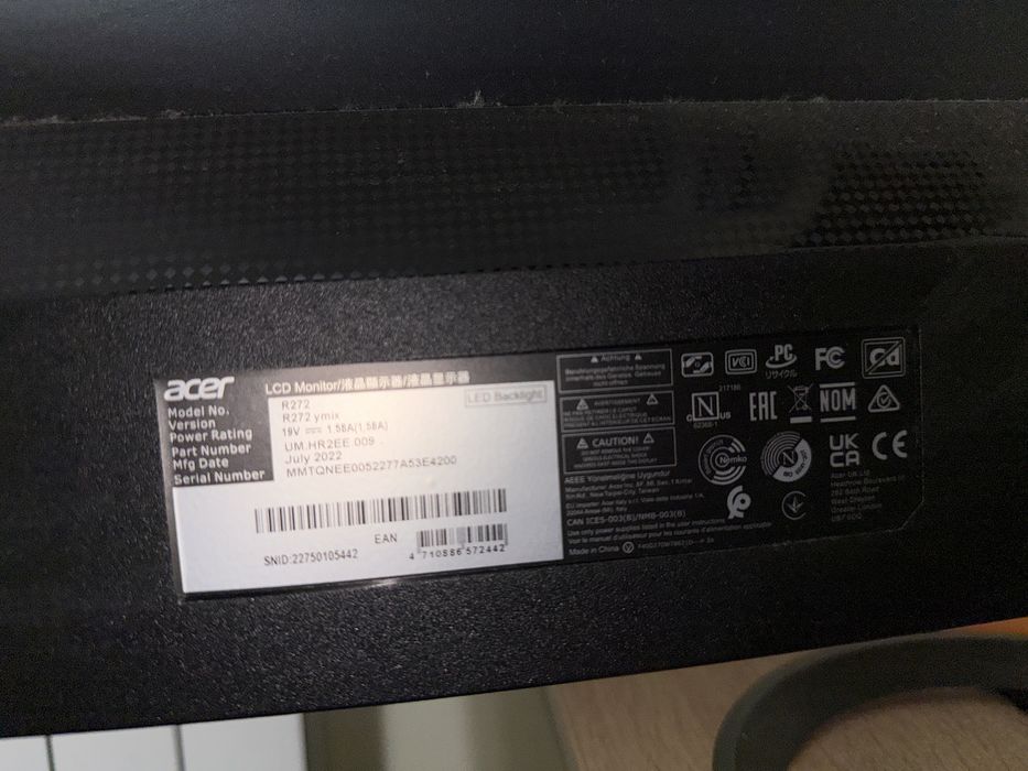 acer monitor R272
