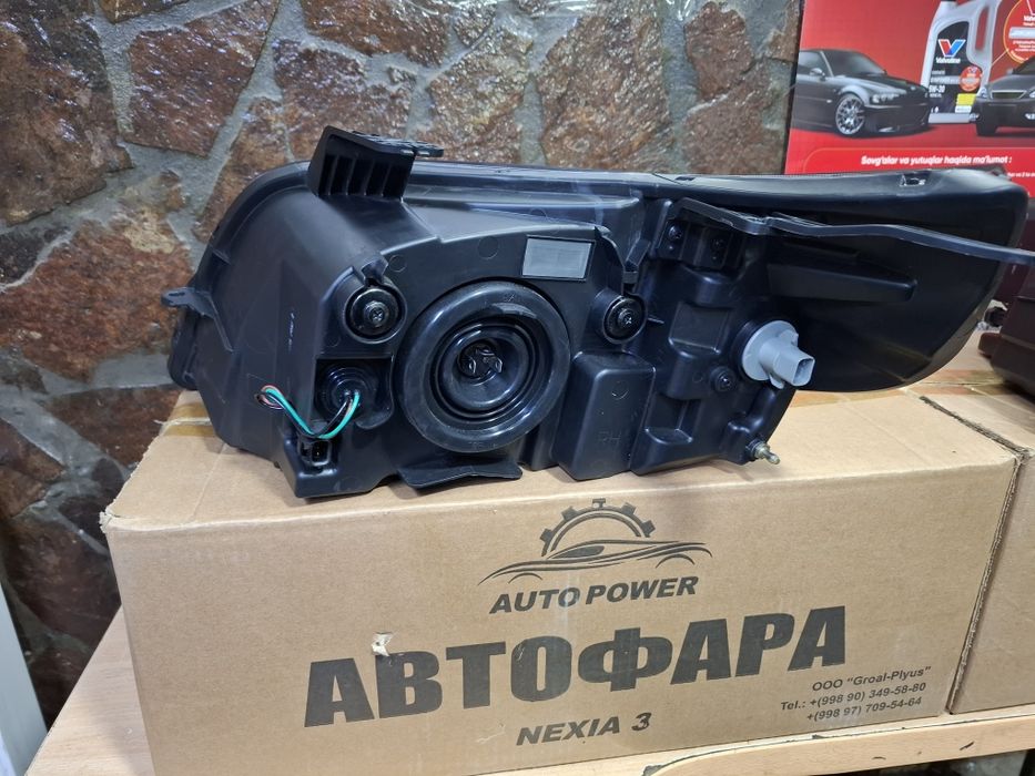 Фары на нексию 3 2 вида миднайд и мат блейк новые с гарантии