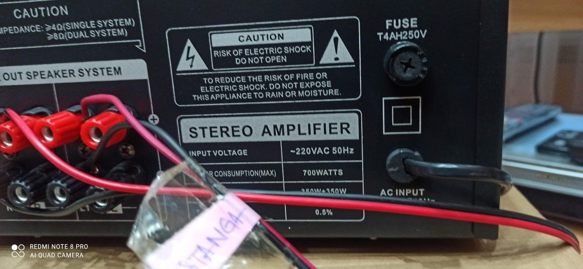 amplificator2×300w ,cd player, dubludeck technics