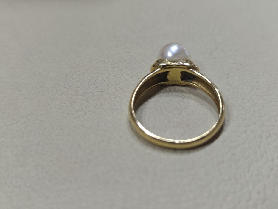 Inel cu perla aur 18k 3.40gr (r)