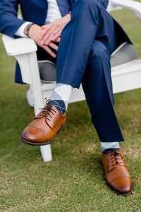 Pantofi derby cap toe premium Fabio Morello Italy 43 piele naturala