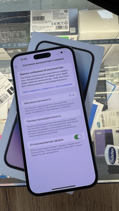 Айфон 14 Про макс 256 77% камера 0,5 не работает