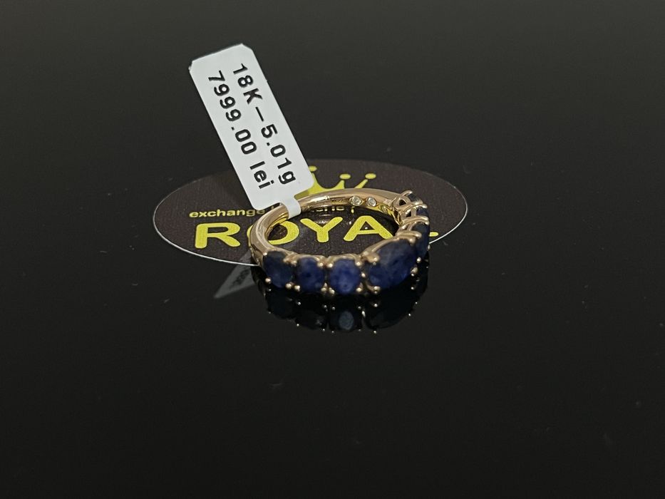 Bijuteria Royal CB : Inel dama aur 18k 5,01gr Diamante si safire