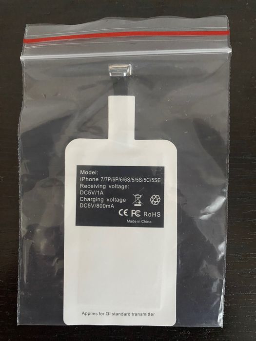 Adaptor Qi pentru incarcare wireless iPhone mufa lightning