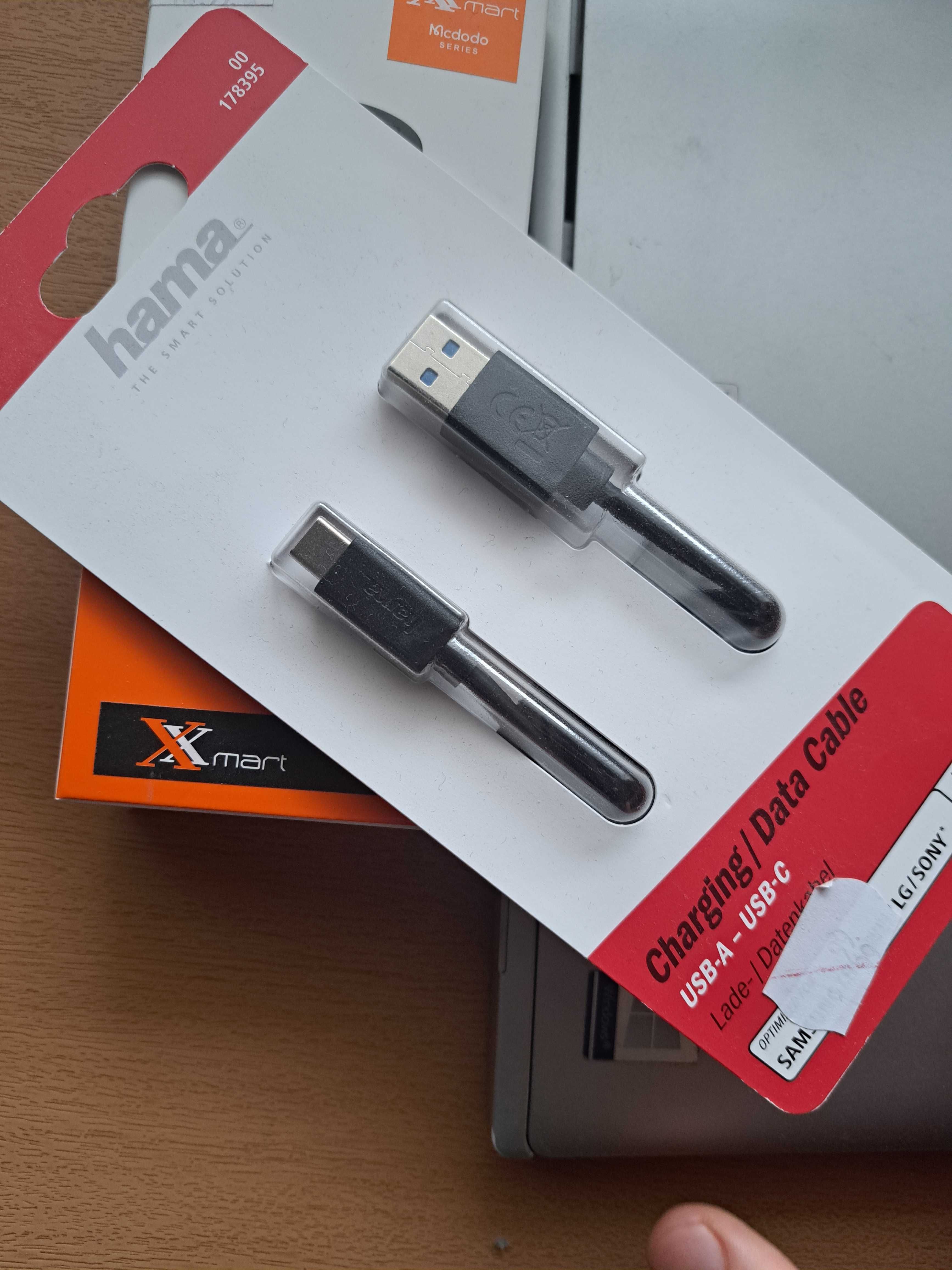 USB зарядно за автомобил и USB type C кабел за зареждане